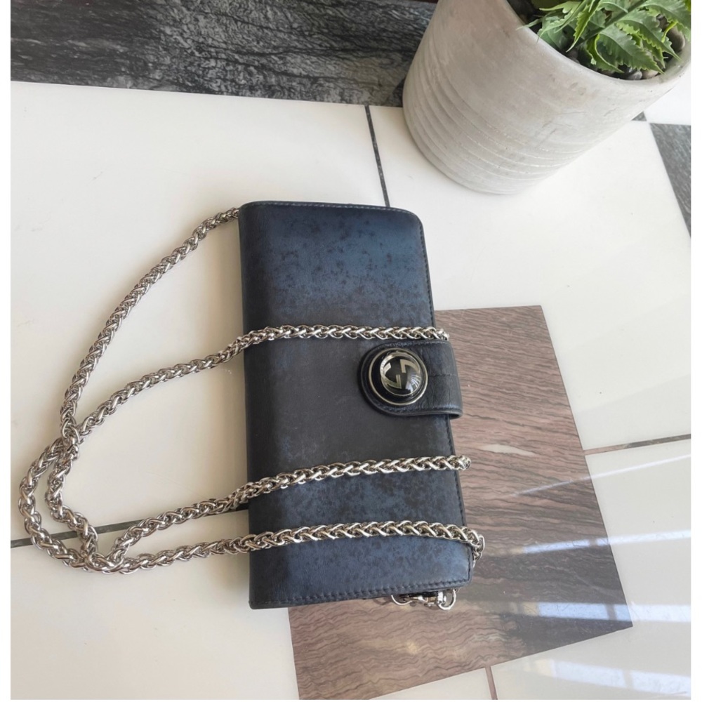 Authentic Gucci Leather Long Wallet